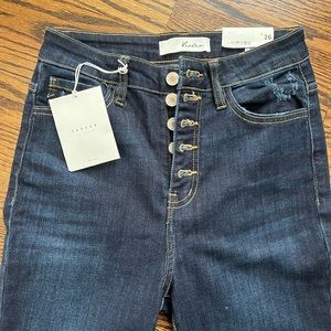 New KanCan 5 Button High Rise Ankle Skinny Jean size 5/26